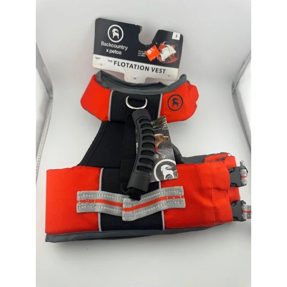 Backcountry x Petco Dog Flotation Vest Life Jacket Orange Small 11-18lbs‎ NEW