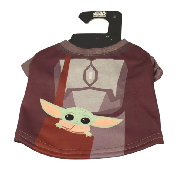 Star Wars Mandalorian Pet Tee Shirt Cat Dog