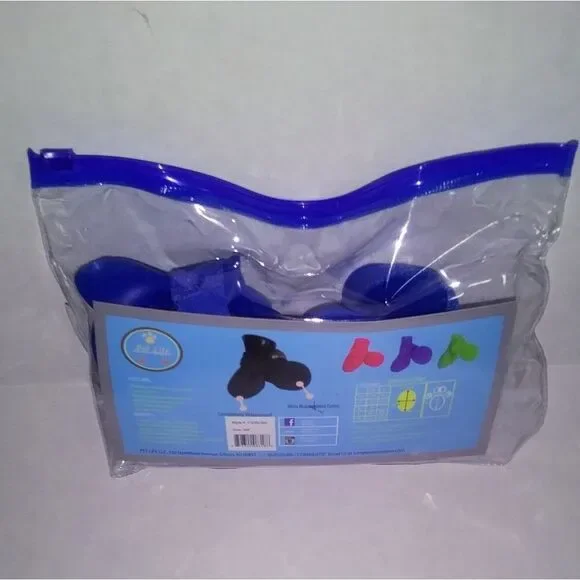 PET LIFE Blue Dog Booties Size Small (XS)