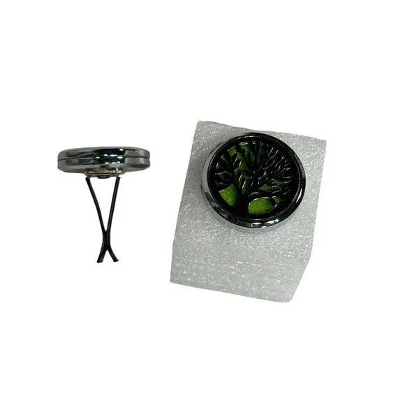 Tree of‎ Life Car Essential Oil Diffuser Vent Clip Aromatherapy Stainless Locket