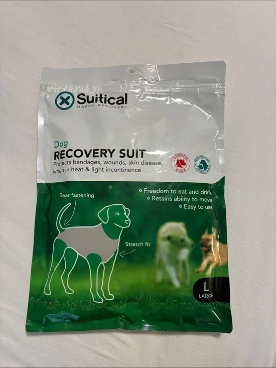 Dog Recovery Suit - Green (Large)