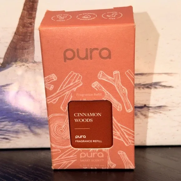 Pura Smart Scent Fragrance Refill Cinnamon Woods 0.33 fl oz 10mL New in Box