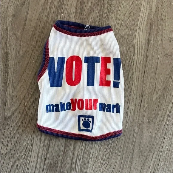 Stylish Dog Shirt with Red and Blue Trim