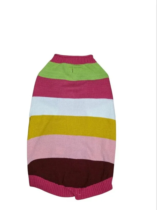 Youly NWT The Artist Multicolor Striped Dog Sweater Size XXXL 25-27 Inches