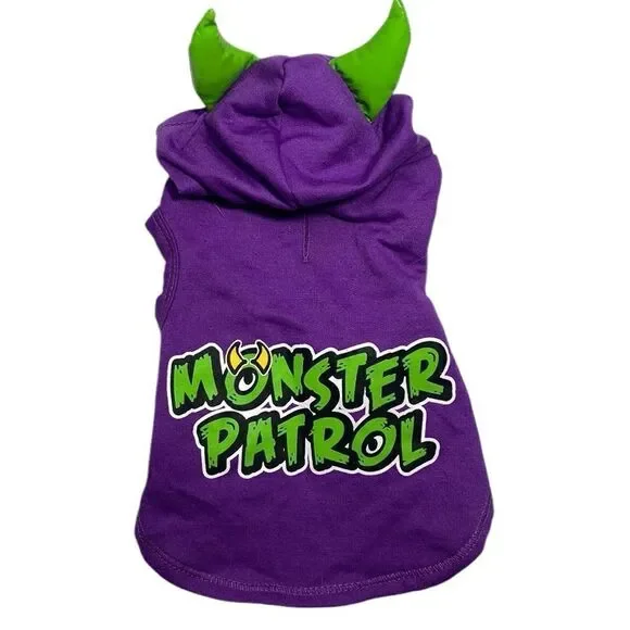 Monster Patrol Halloween Dog Hoodie Costume