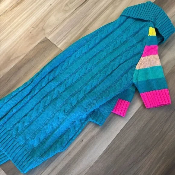 Turquoise Blue Dog Pet Sweater