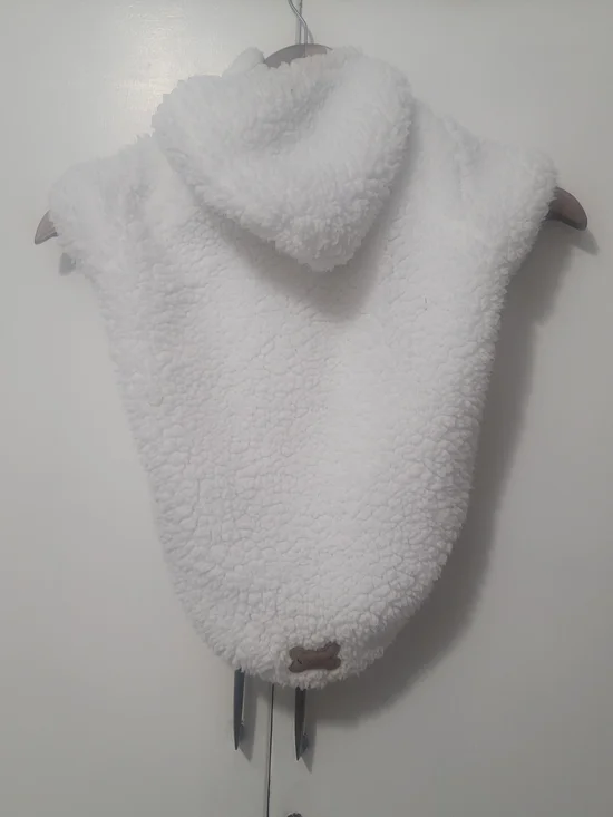 Koolaburra By Ugg  White Sherpa Hooded Pullover Dog Outfit