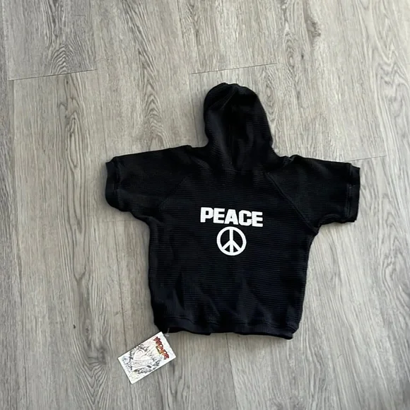 Doggie thermal hoodie in black
