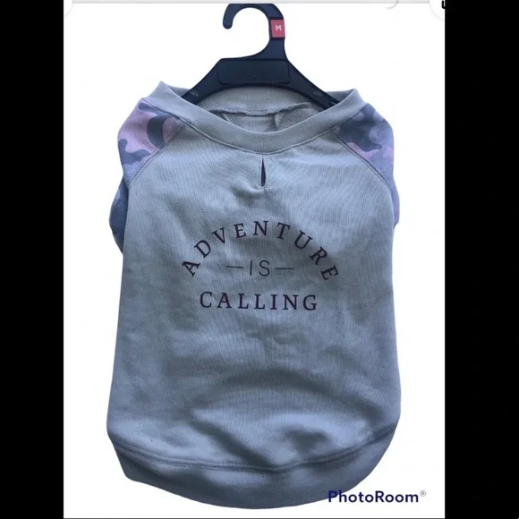 New Adventure is calling dog sweatshirt top  M