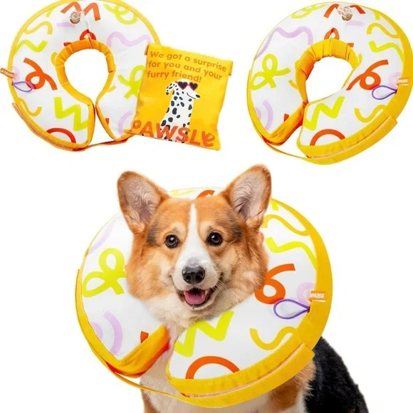 Protective Inflatable Dog Cone Collar | Dog Soft Cone for Dogs (061)
