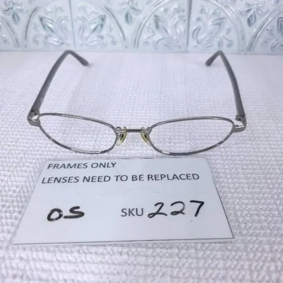 Ray-Ban RB3009 W2980 Silver Gray Metal Full Rim Sunglasses Frame Only Aviator