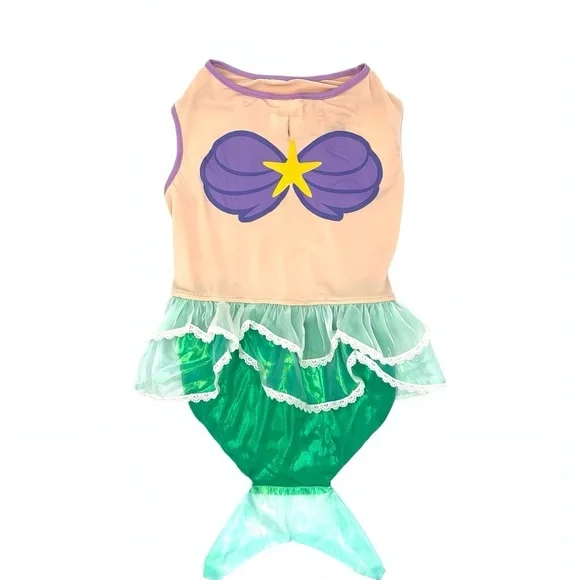 Dog Disney Ariel Little Mermaid Halloween Pet Costume Cute Dog Outfit Medium