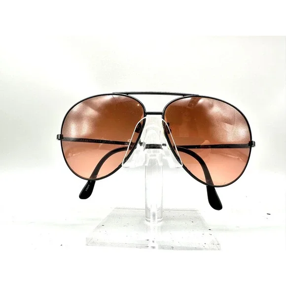 Serengeti Drivers 5222G Aviator Sunglasses Black Metal Frame Corning Optics Mens