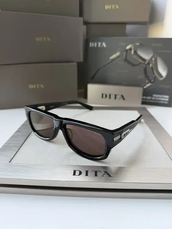 DITA PRIDM DTS753-02 Black Palladium Red Antireflective Lens Sunglasses AUTHENTI