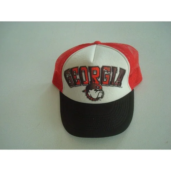 GEORGIA BULLDOGS TOW GRAFITI 00S  RARE  SCRIPT SNAPBACK‎ HAT CAP VINTAGE EE4