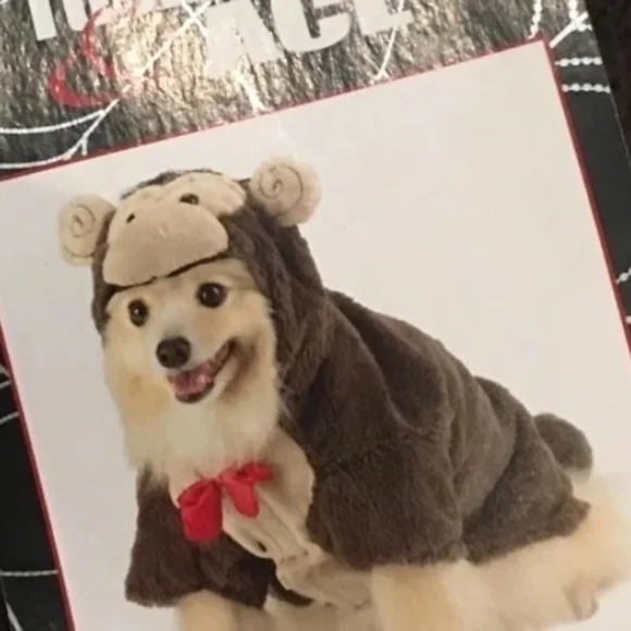 Charming Monkey Dog Costume - Brown