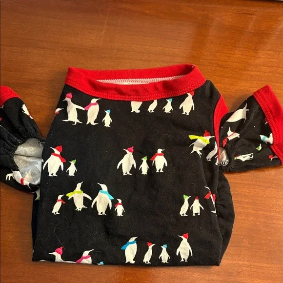 Wondershop Black and Red Dog PJ with Penguin Design small