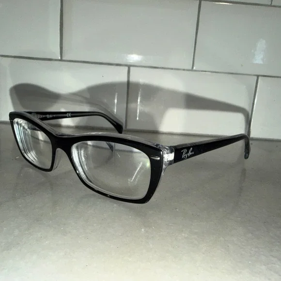 Ray-Ban Eyeglasses RB5255 2034 Black Crystal Full Rim Frame Only 53-16-135‎
