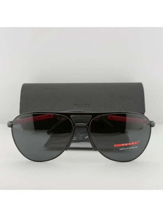Prada Sport PS51XS Sunglasses Aviator Matte Black 59 15 145 READ