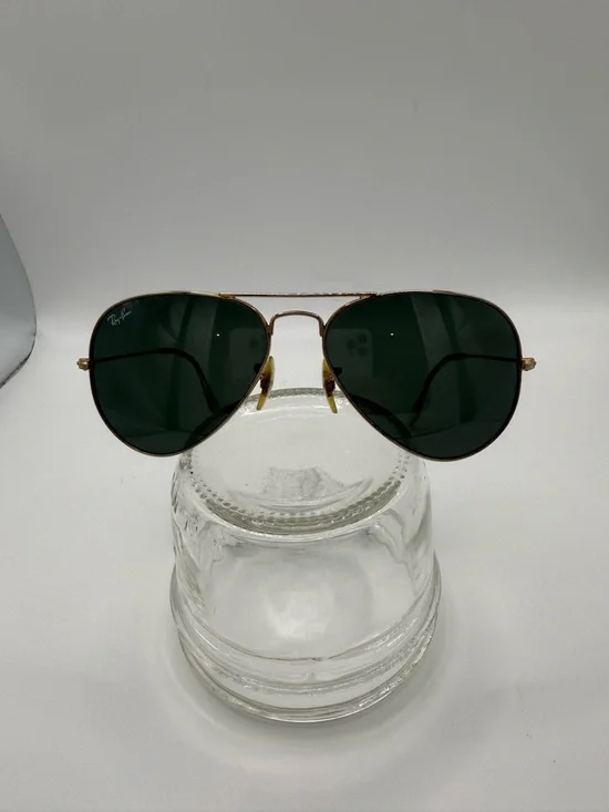 Ray-Ban Aviator Sunglasses Gold Frame with Green Lenses