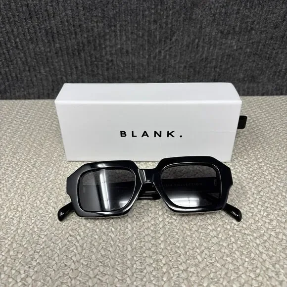 NEW Blank Sunglasses A.R.T. Midnight Black Hexagonal