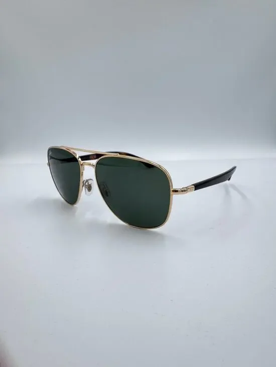 Ray-Ban RB3683 Sunglasses Arista Gold Frame Green Lens 56mm New With Box
