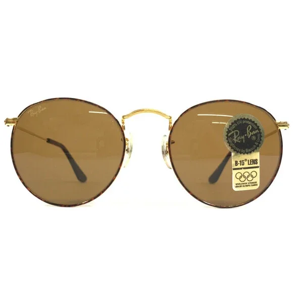 Vintage B&L Ray-Ban Sunglasses W2185 XRAS Gold Tortoise 1994 Olympics B-15 Lens