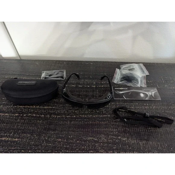 PANOPTX Raptor Black Plastic frames Goggles Protective Glasses With Case