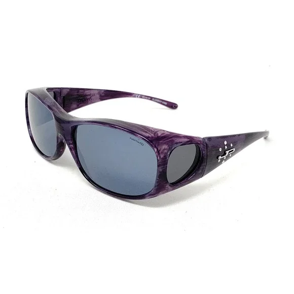JONATHAN PAUL Polarized Sunglasses Fit-overs Element Purple Haze EM006S Medium