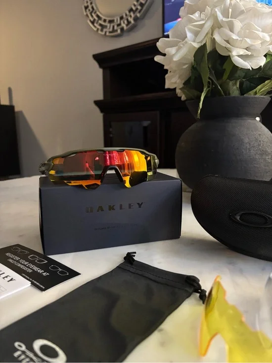 Oakley Radar Path sunglasses with three interchangeable lenses