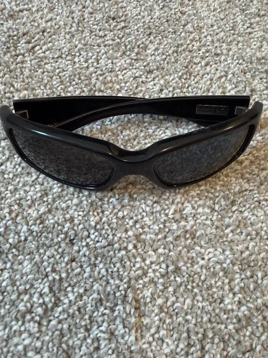 Anon Wraparound Shield Sport Sunglasses Black Y2K Snowboard Ski Cycling Unisex