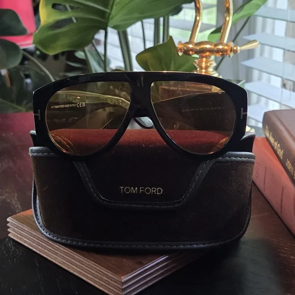 TOM FORD NWC EYEWEAR Icon Pilot Aviator-Style Tortoiseshell Acetate Sunglasses