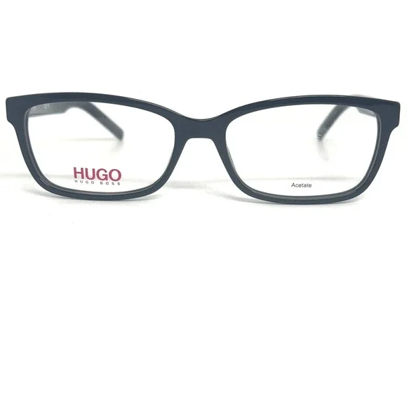 Hugo Boss Eyeglasses Frame HG 1016 OIT 53-16-145 Glossy Black Flex‎ Hinge H15665