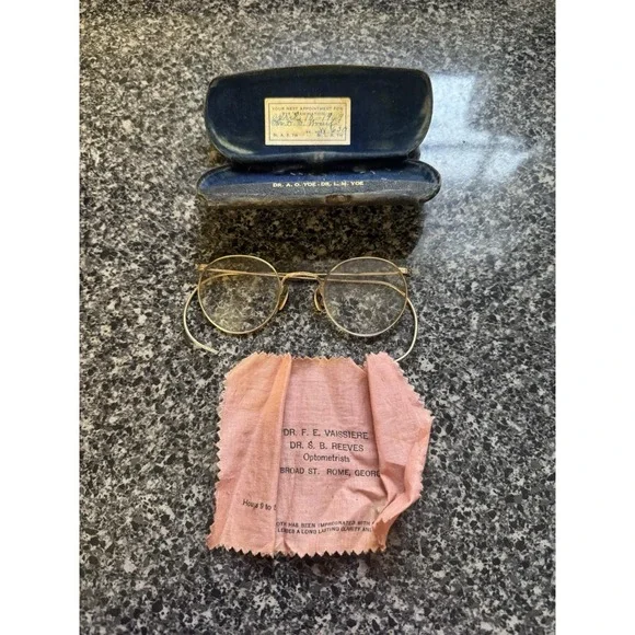 Vintage American Optical FUL-VUE AO 1/10 12 KGF Glasses‎ 12k Gold Filled W/ Case