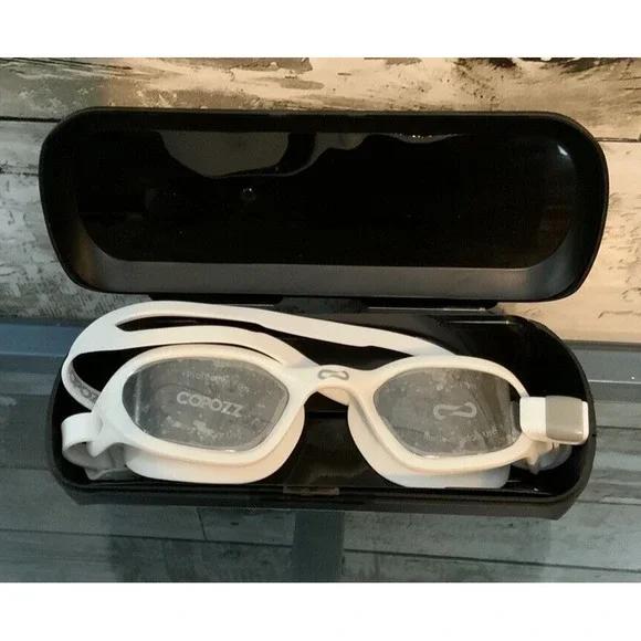 COPOZZ Volans Swimming Training Goggles White‎ Men Women Youth Anti-Fog Lens