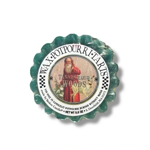 Tannenbaum Woods Vintage Yankee Candle Wax Potpourri Tart 0.8oz Green