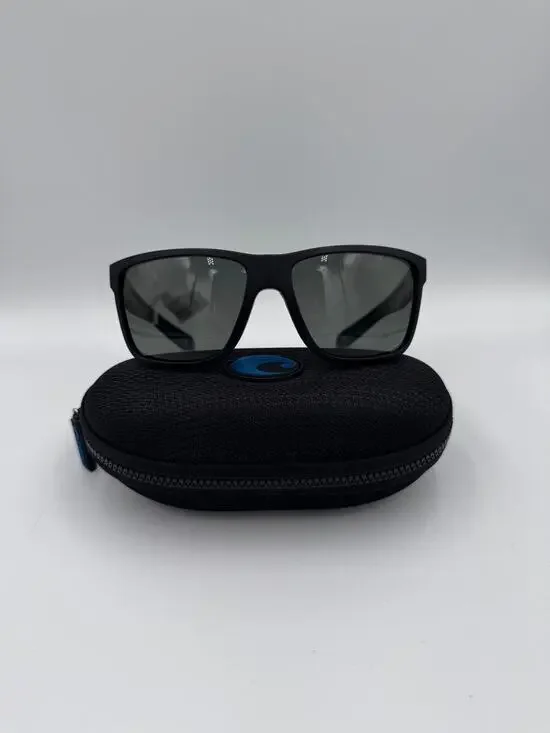 New Costa Broadbill II Sunglasses Men's Matte Black Frame Gray Lens Polarized