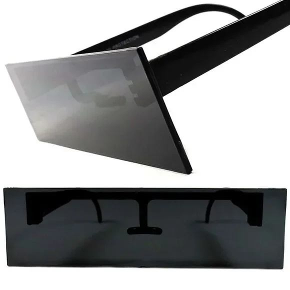 One-piece Black Bar Space Robot Party Costume Futuristic Novelty Sun Glasses