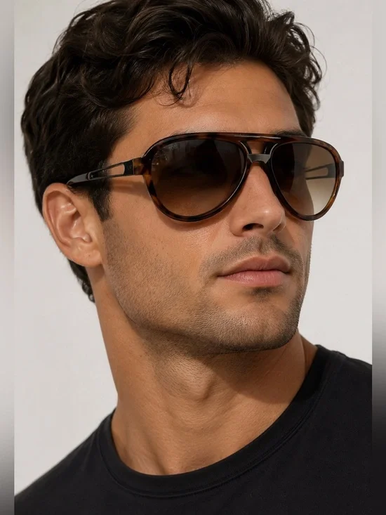 Tod’s TO12 25N Aviator Sunglasses Tortoise Brown Made in Italy 100% Auth