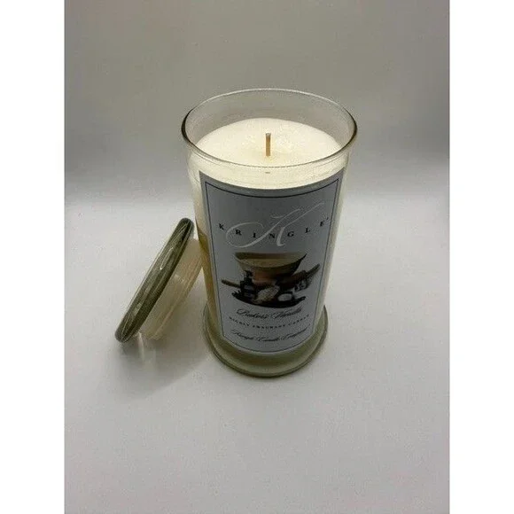 Kringle Candle Baker's Vanilla Large Jar Candle 15 oz Single Wick with Glass Lid