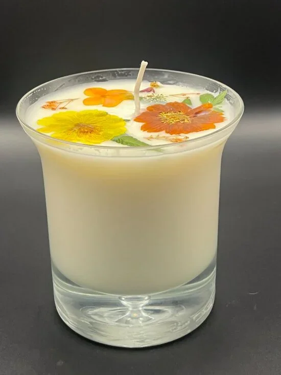 Sunlit Wildflower Classic Glass Tumbler Candle