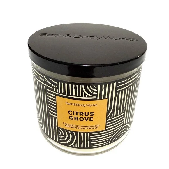 Bath & Body Works 3 Wick Scented Candle CITRUS GROVE