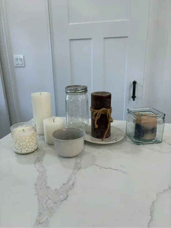 Neutral Candles, Ceramics, Vase, Jar Home Decor Accents