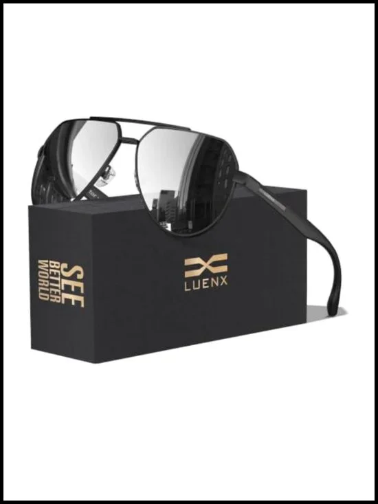 Polarized Aviator Sunglasses UV400 Protection for Men Women Driving