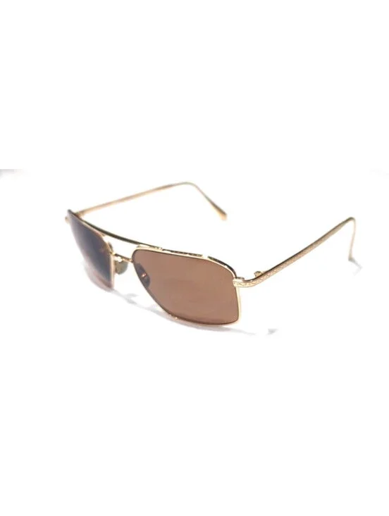 Morgenthal Frederics Apache No Lenses Gold Square Sunglasses Frame 57-16 140
