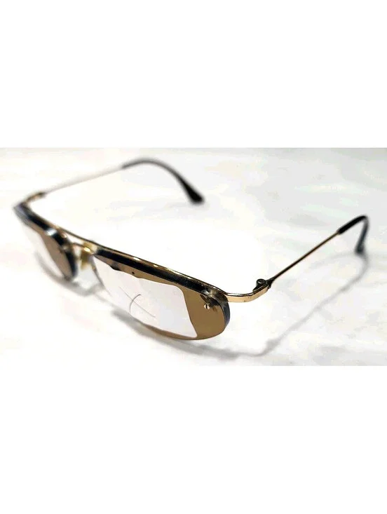 Ray Ban RB3155 001/73 NO Lenses Gold Metal Sunglasses Frame Only 57-16 Italy