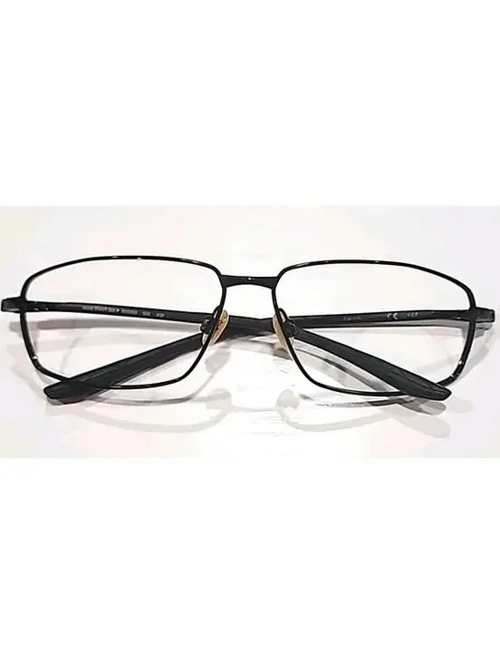 Nike EV1093 001 Pivot Six No Lenses Black Metal Rectangle Sunglasses Frame