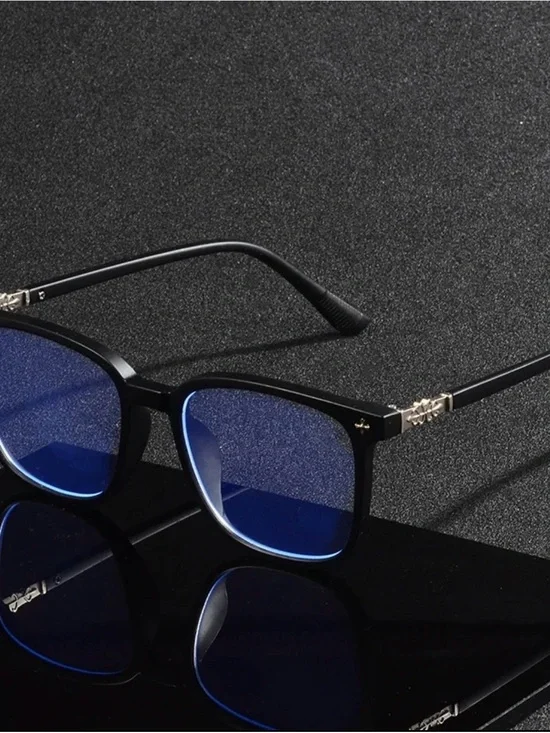 Black Frame Blue Light Glasses for Electronics