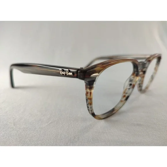 Ray-Ban‎ RB 7159 5749 Striped Grey Tortoise Eyeglasses Frames 52-20-145 Mint Rx