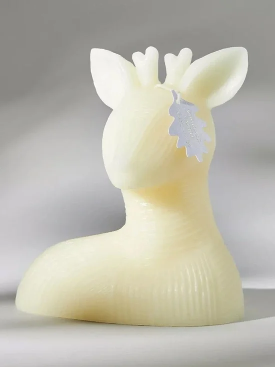 Anthropologie Woodland Deer Shaped Wax Candle
